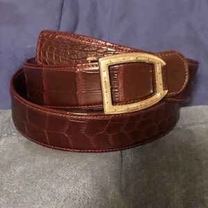 Stefano Ricci Crocodile Leather Belt Full Retail Price $2,800